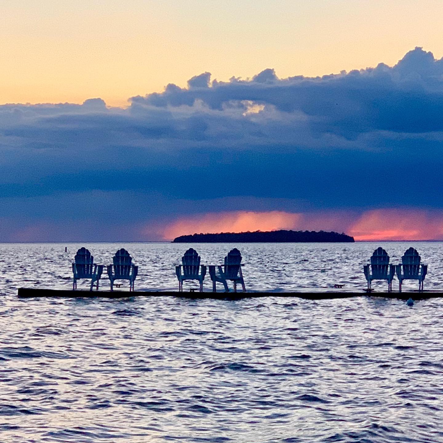 Summer  Storm Sweeps Across Lake Michigan’s Green Bay