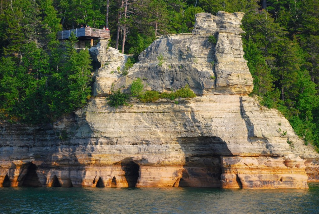 Sea caves at Pictured Rocks National Lakeshore