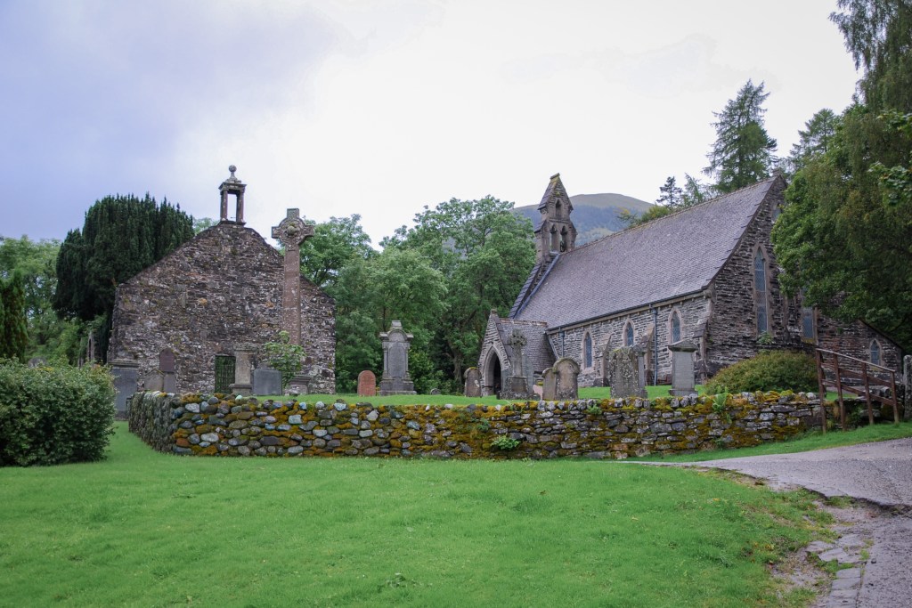 The Balquhidder Kirk and graveyard.